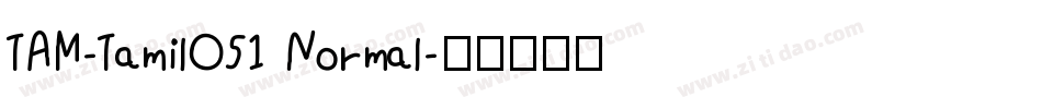 TAM-Tamil051 Normal字体转换